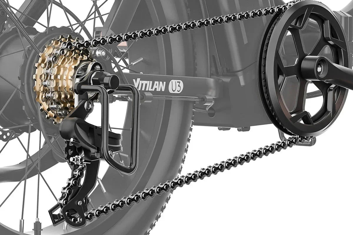 Vitilan U3 Full Suspension Foldable Fat Tire Electric Bike - Image 26