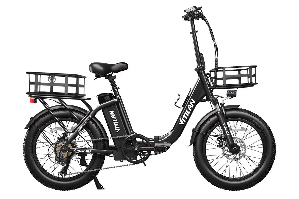 Vitilan U3 Full Suspension Foldable Fat Tire Electric Bike - Image 34