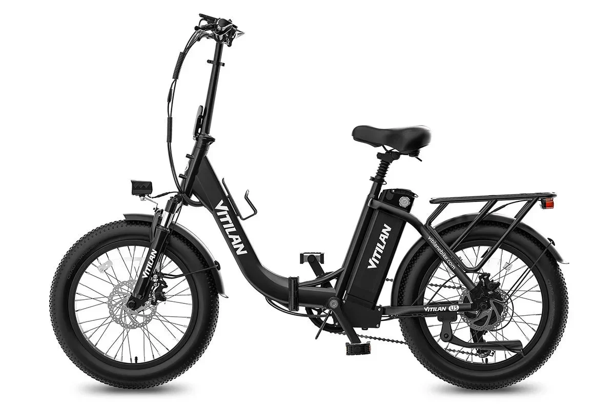 Vitilan U3 Full Suspension Foldable Fat Tire Electric Bike - Image 8
