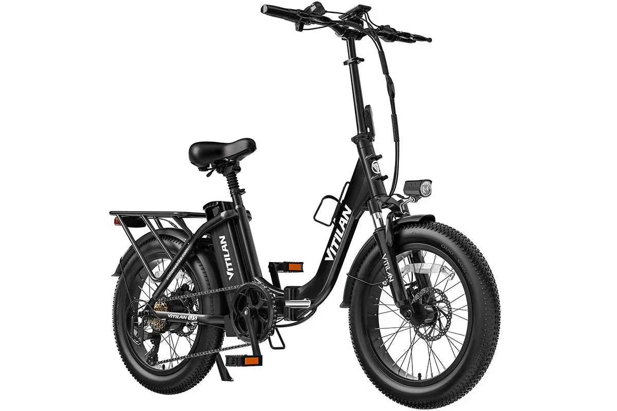 Vitilan U3 Full Suspension Foldable Fat Tire Electric Bike - Image 9