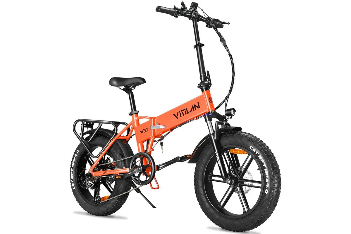 Vitilan V3 2.0 Folding Fat Tires Adult All Terrain Electric Bike - Image 10