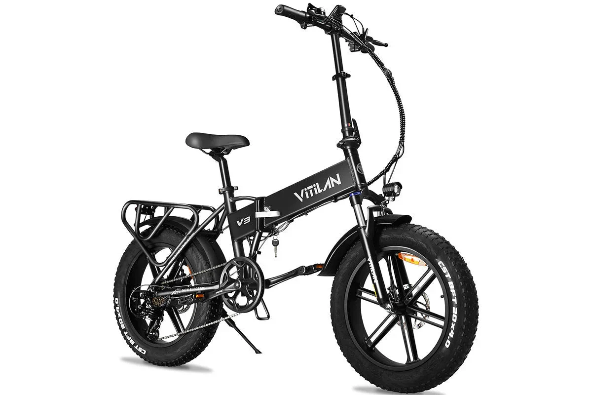 Vitilan V3 2.0 Folding Fat Tires Adult All Terrain Electric Bike - Image 12