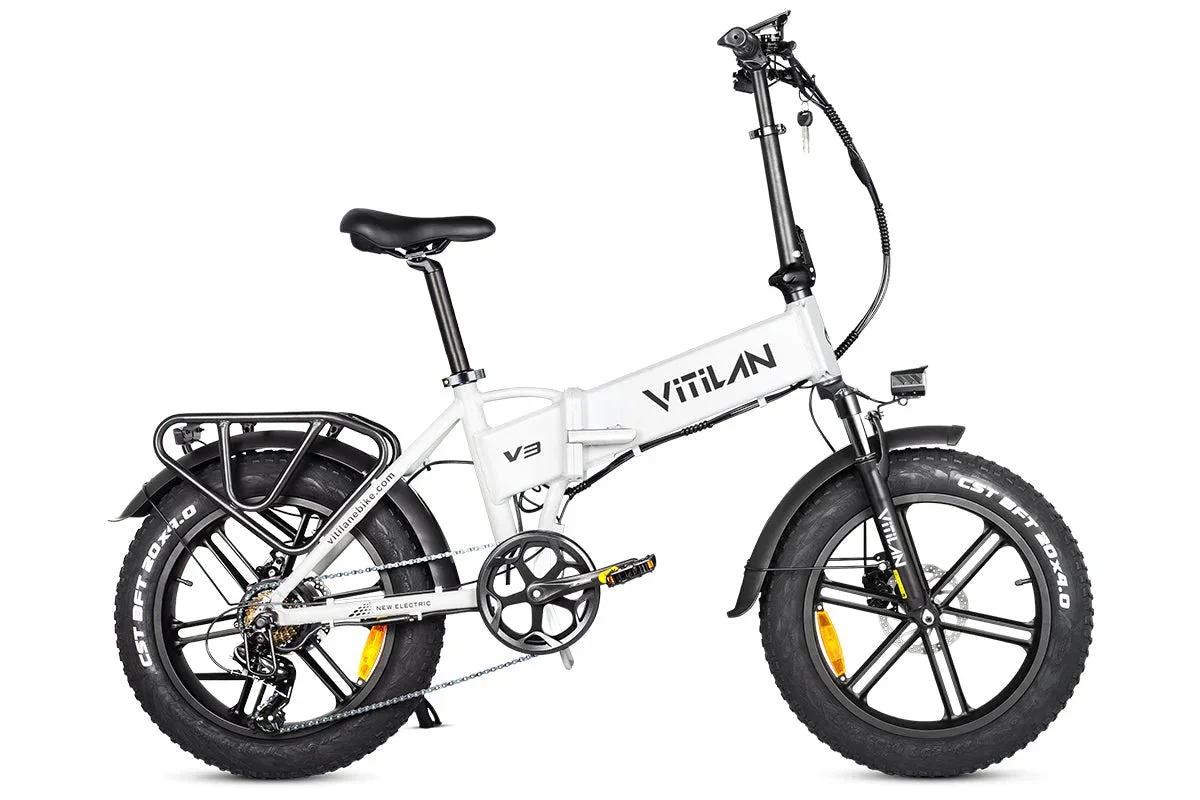 Vitilan V3 2.0 Folding Fat Tires Adult All Terrain Electric Bike - Image 2