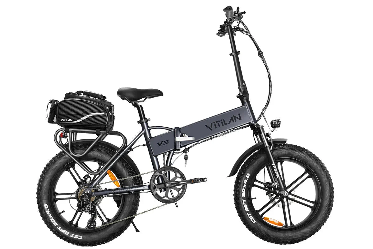 Vitilan V3 2.0 Folding Fat Tires Adult All Terrain Electric Bike - Image 22