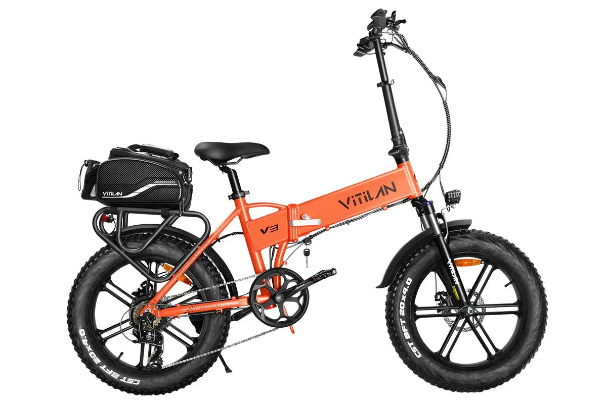 Vitilan V3 2.0 Folding Fat Tires Adult All Terrain Electric Bike - Image 23