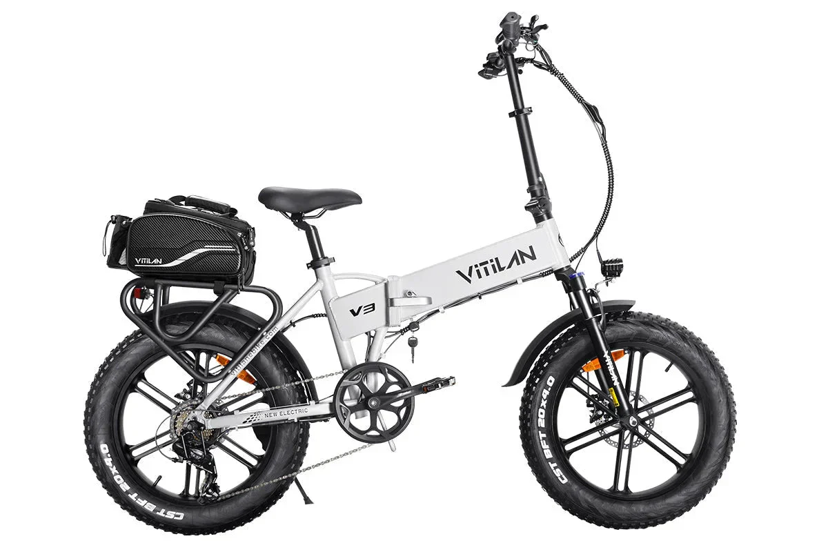 Vitilan V3 2.0 Folding Fat Tires Adult All Terrain Electric Bike - Image 24