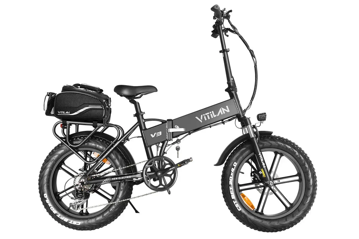 Vitilan V3 2.0 Folding Fat Tires Adult All Terrain Electric Bike - Image 25