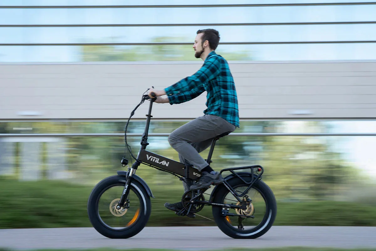 Vitilan V3 2.0 Folding Fat Tires Adult All Terrain Electric Bike - Image 5
