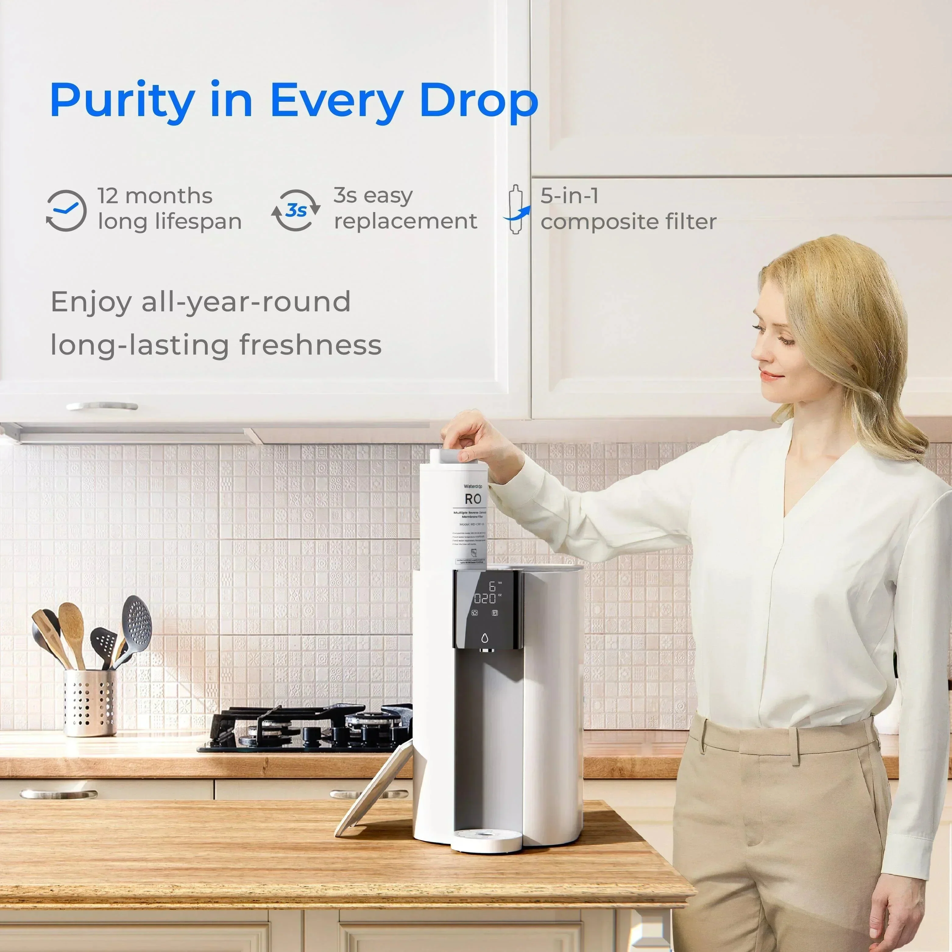Waterdrop C1H Instant Hot Water Reverse Osmosis System - Image 5