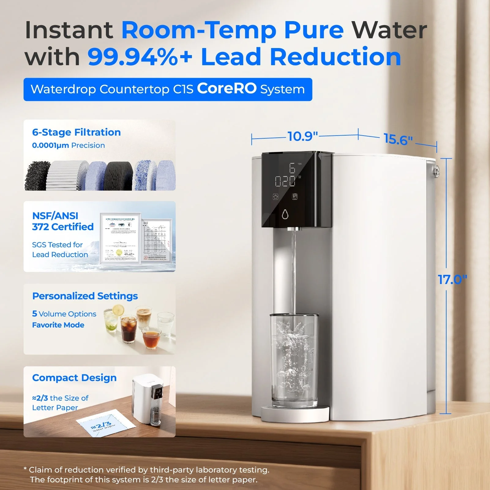 Waterdrop C1S Countertop CoreRO System - Image 2