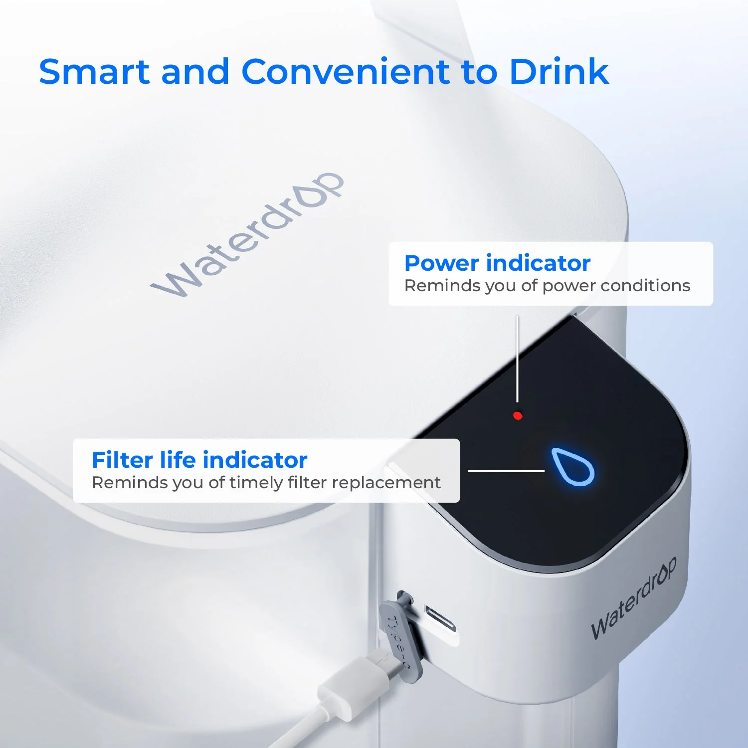 Waterdrop Electric Water Filter, ED01 Countertop Water Filtration System - Image 5