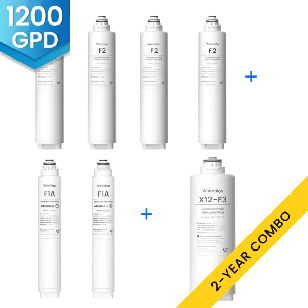Waterdrop X12 RO System Replacement Filter Combo Set - 1200GPD (SC) - Image 2