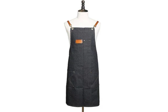 Waxed Canvas And Leather Craftsman Apron - Image 2