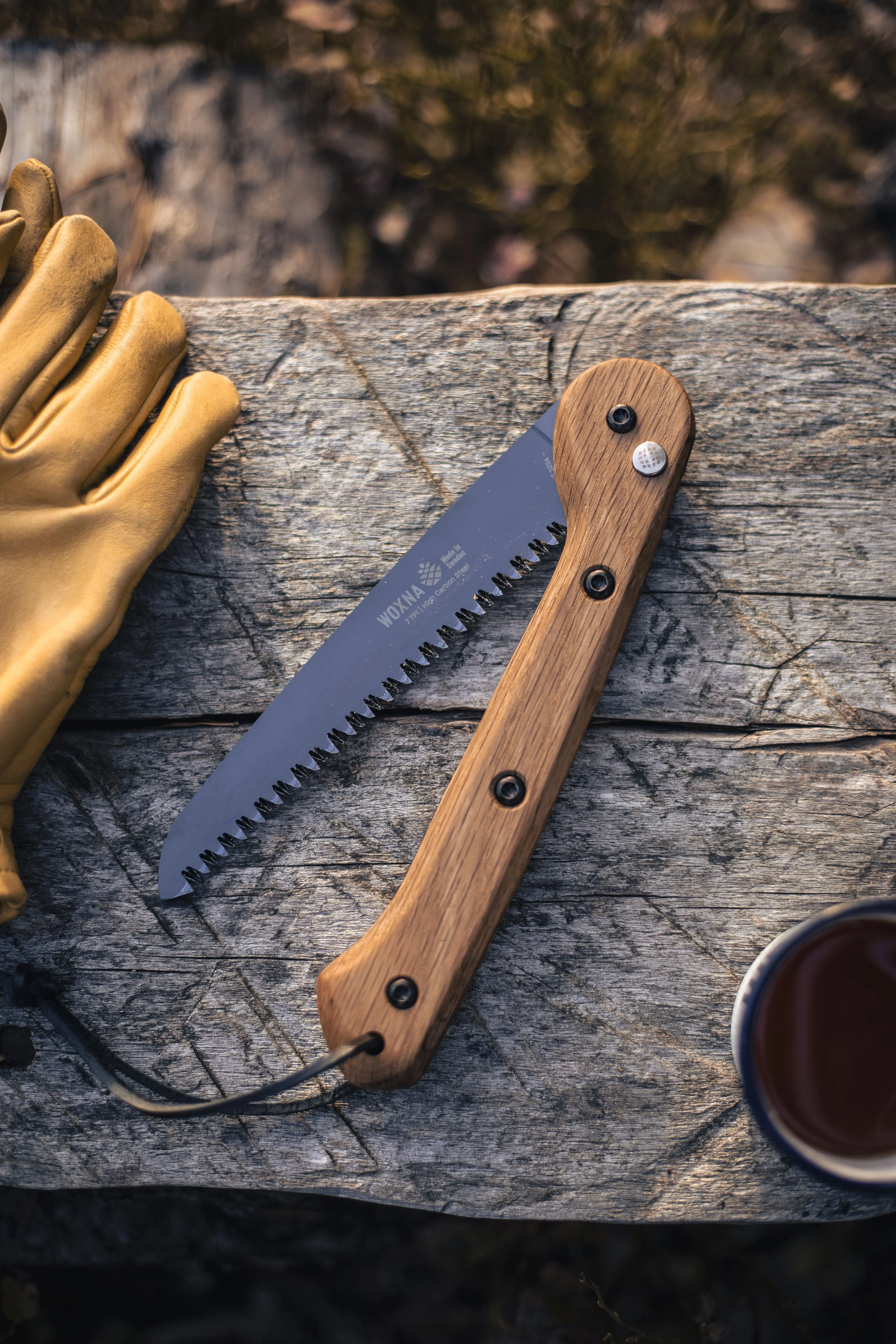 Woxna Hälsing Foldable Saw 7 inches - Oak & High Carbon Steel - Image 5