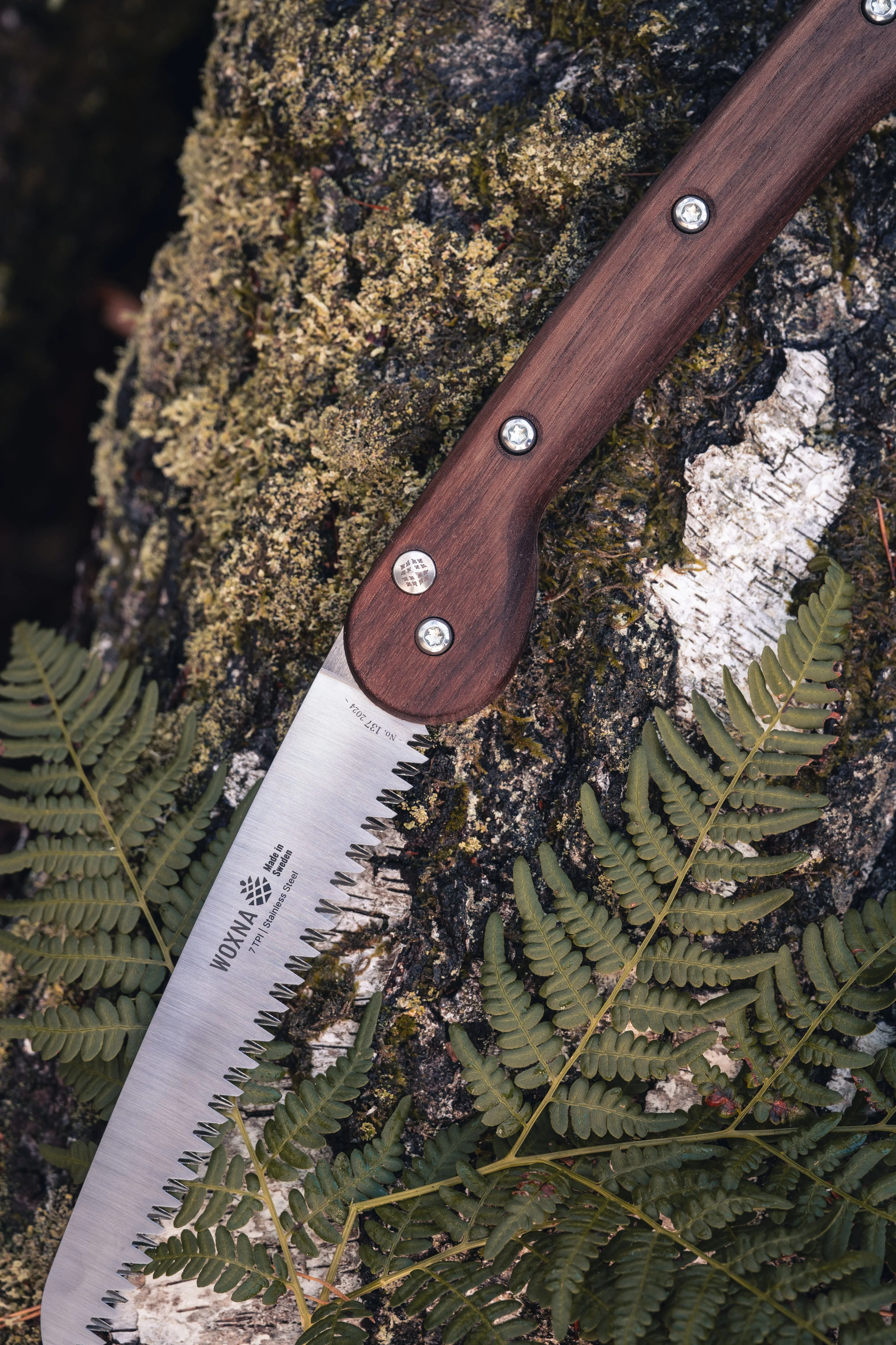 Woxna Ljusnan Foldable Saw 7 inches - Walnut & Stainless Steel - Image 4