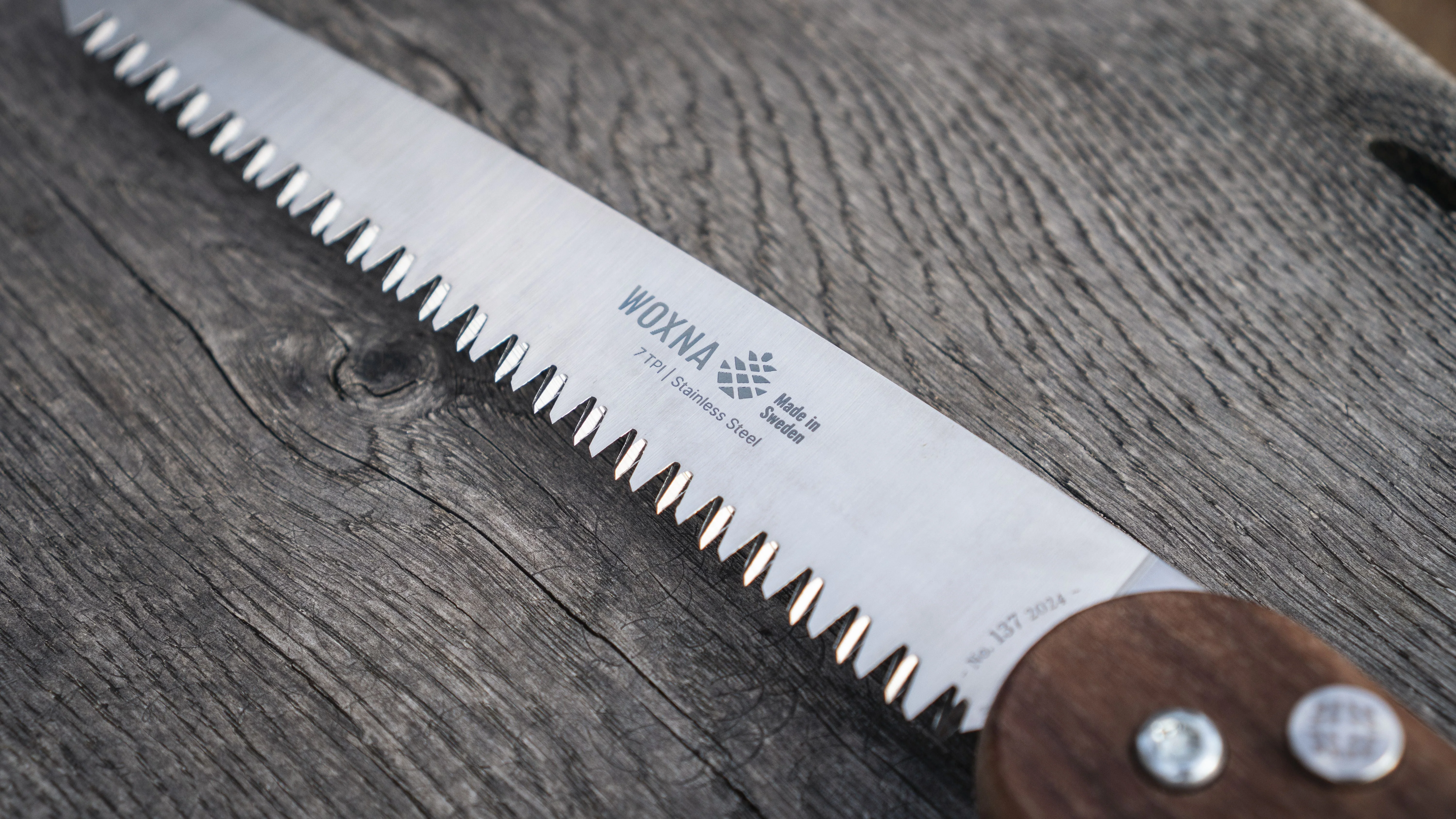 Woxna Ljusnan Foldable Saw 7 inches - Walnut & Stainless Steel - Image 5