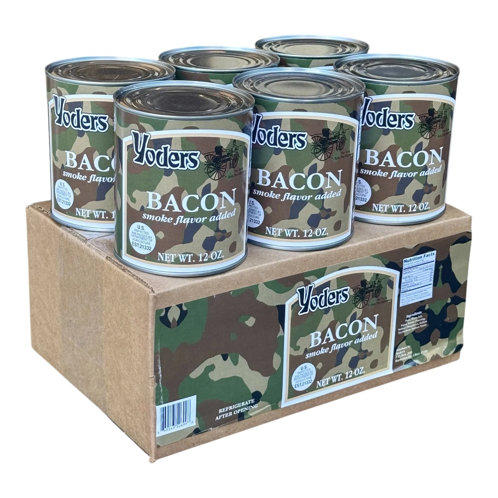 Yoder’s Canned Bacon | 12 oz can | Real USA Bacon | Fully Cooked | Shelf Stable Survival Food | 10+ Year Shelf Life | Ready to Eat | Ideal for Prepping, Storage & Camping - Image 6