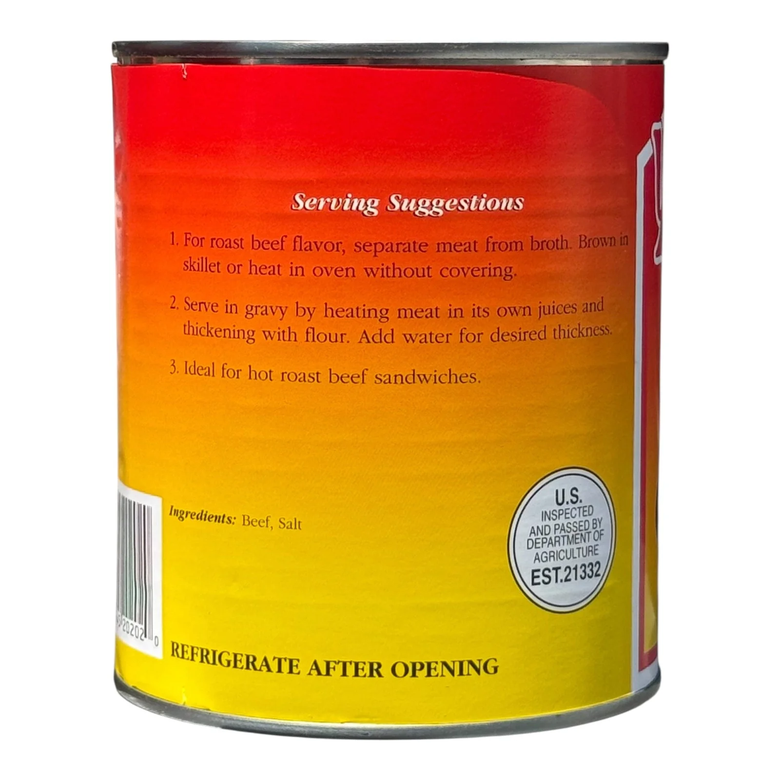 Yoder’s Canned Beef Chunks | 28 oz can | Real USA Beef | Fully Cooked | Shelf Stable Survival Food | 10+ Year Shelf Life | Ready to Eat | Ideal for Prepping, Storage & Camping - Image 3