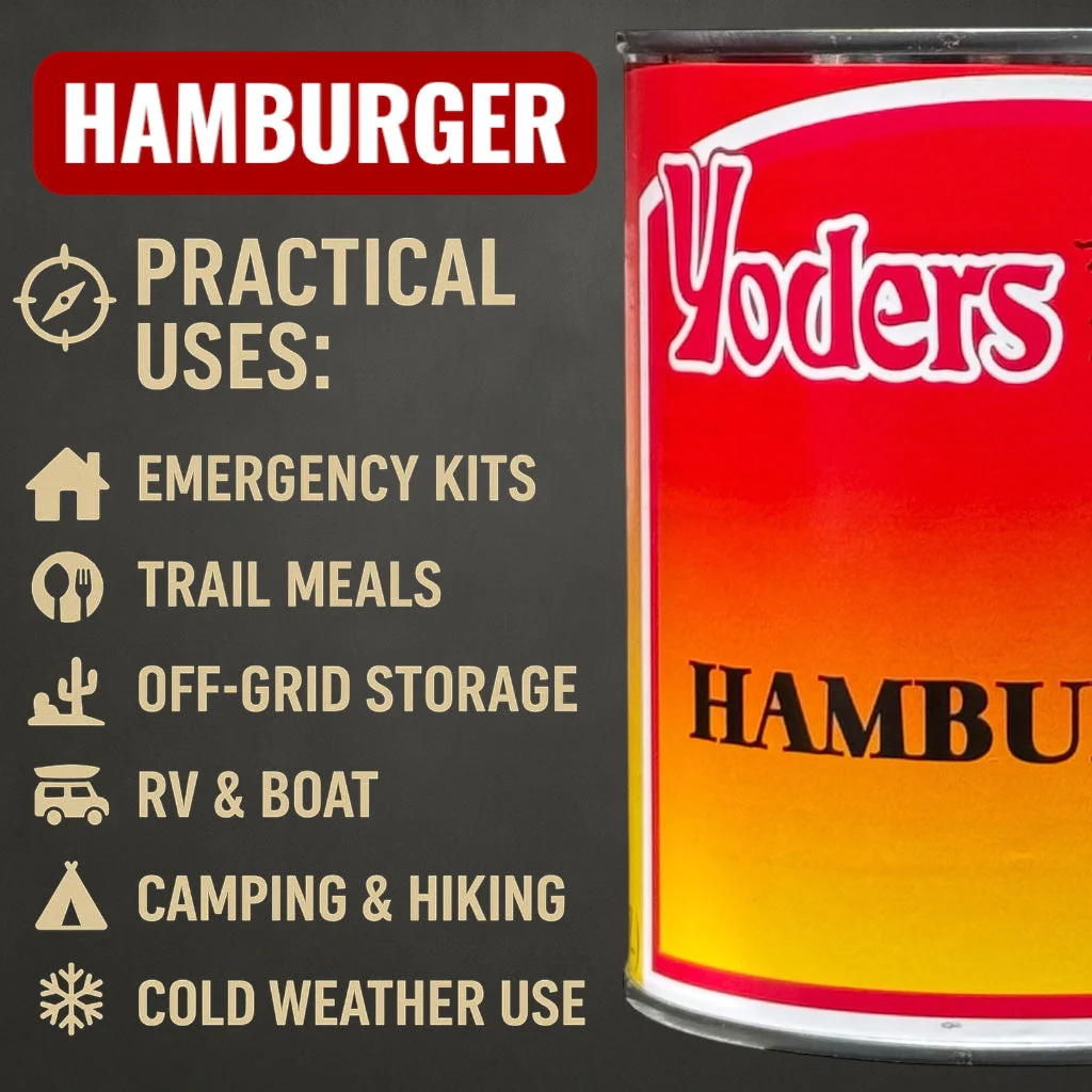Yoder’s Canned Ground Beef/Hamburger | 28 oz can | Real USA Beef | Fully Cooked | Shelf Stable Survival Food | 10+ Year Shelf Life | Ready to Eat | Ideal for Prepping, Storage & Camping - Image 6