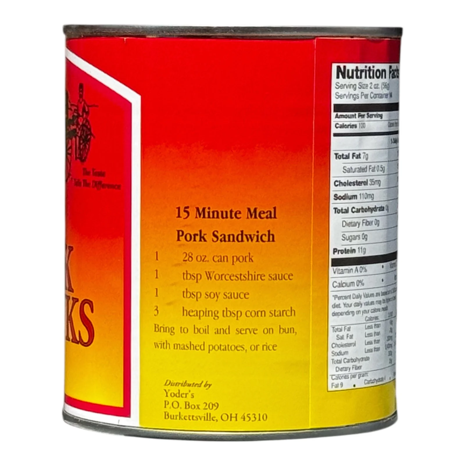 Yoder’s Canned Pork Chunks | 28 oz can | Real USA Pork | Fully Cooked | Shelf Stable Survival Food | 10+ Year Shelf Life | Ready to Eat | Ideal for Prepping, Storage & Camping - Image 3
